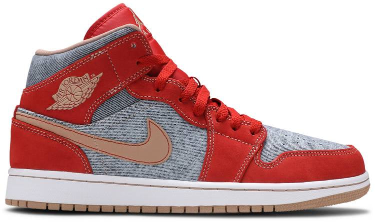 Air Jordan 1 Mid  Denim Red  DM4352-600