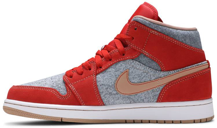 Air Jordan 1 Mid  Denim Red  DM4352-600