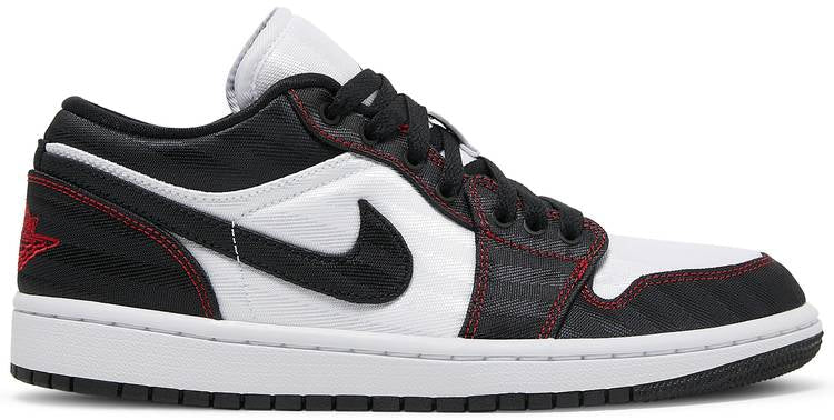 Wmns Air Jordan 1 Low SE Utility  White Black Red  DD9337-106