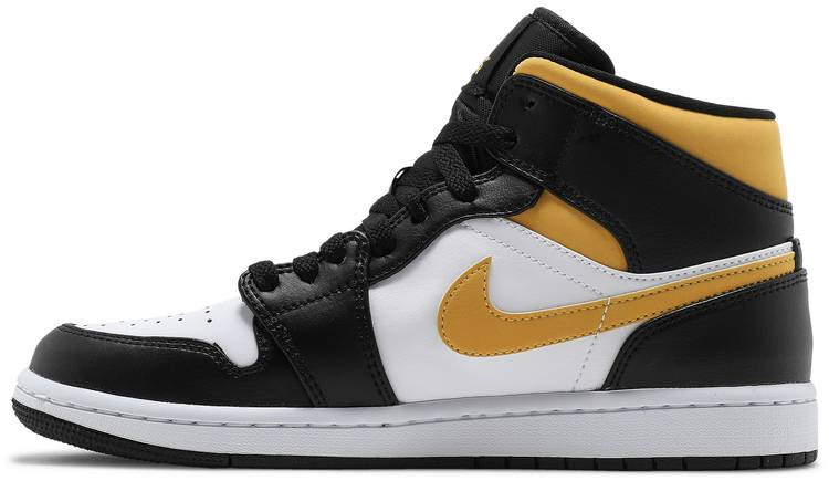 Air Jordan 1 Mid  Black University Gold  554724-177