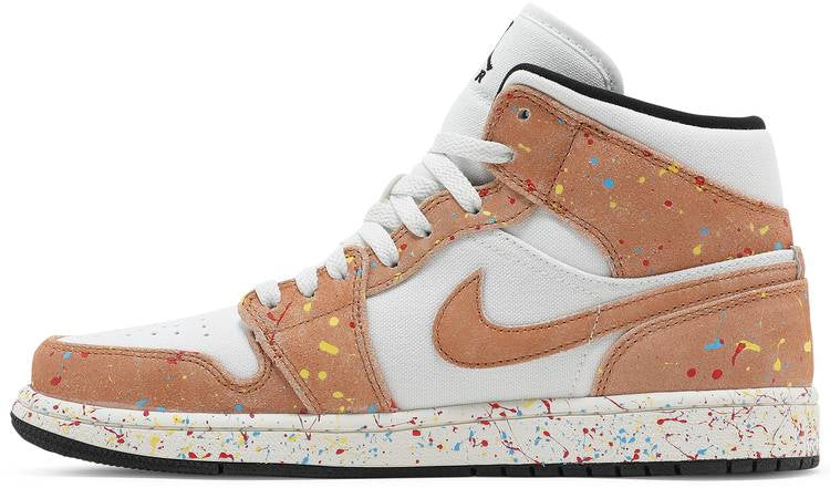 Air Jordan 1 Mid SE  Brushstroke Paint Splatter  DA8005-100