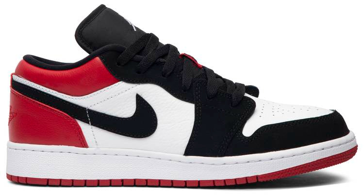 Air Jordan 1 Low GS  Black Toe  553560-116