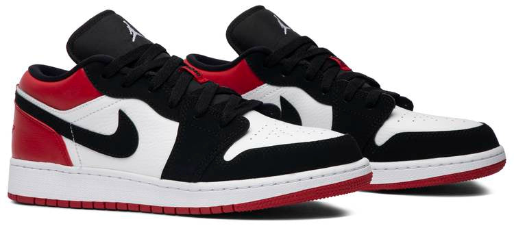 Air Jordan 1 Low GS  Black Toe  553560-116