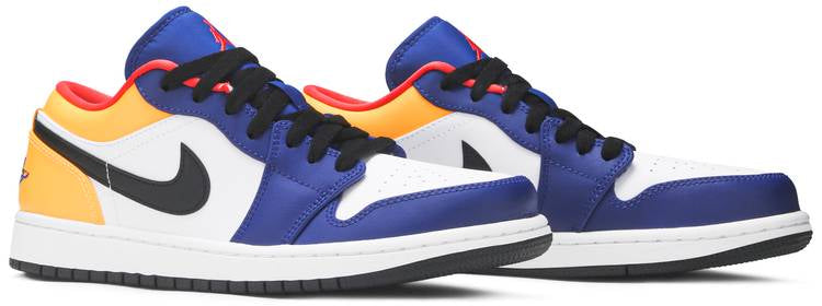 Air Jordan 1 Low  White Deep Royal Blue  553558-123