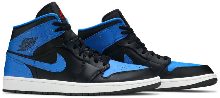 Air Jordan 1 Mid  Royal Splatter  554724-048