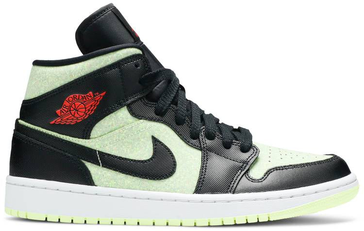 Wmns Air Jordan 1 Mid SE  Black Barely Volt  CV5276-003