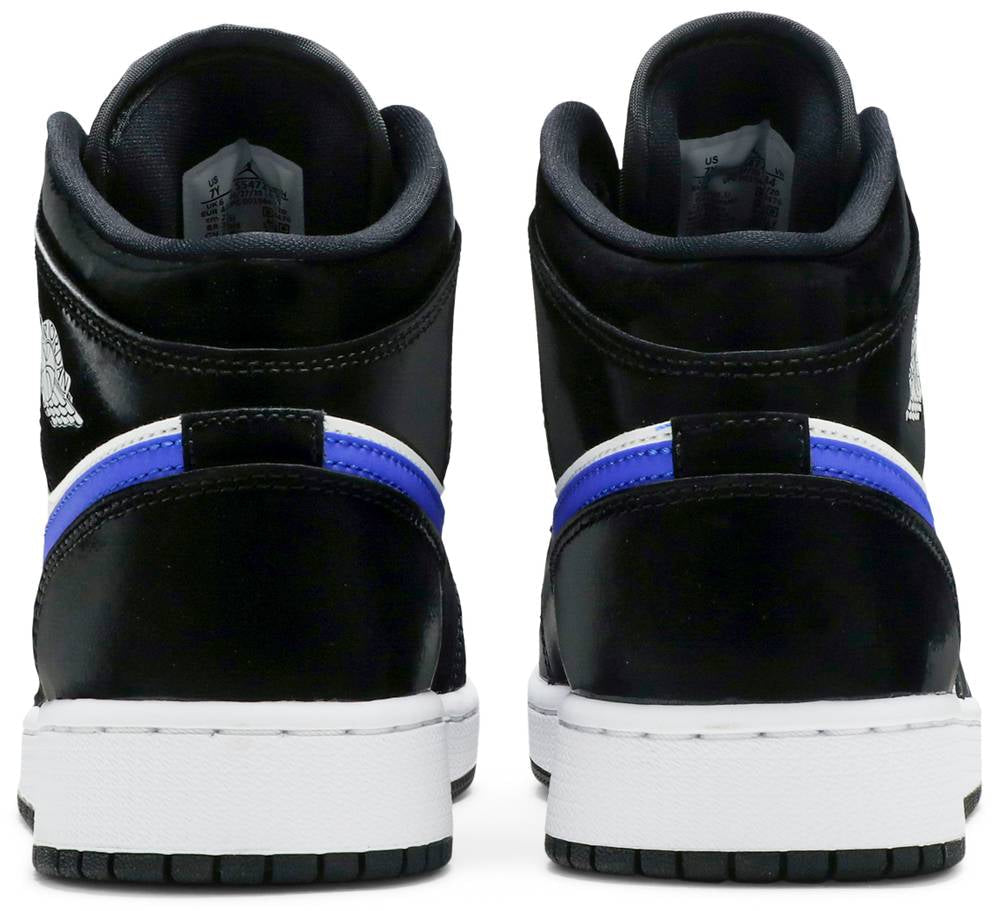 Air Jordan 1 Mid GS  Black Racer Blue  554725-084