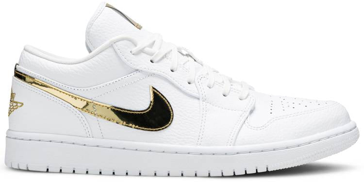 Wmns Air Jordan 1 Retro Low  White Metallic Gold  CZ4776-100