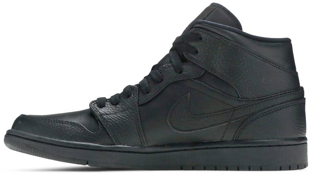 Air Jordan 1 Mid  Triple Black  554724-091