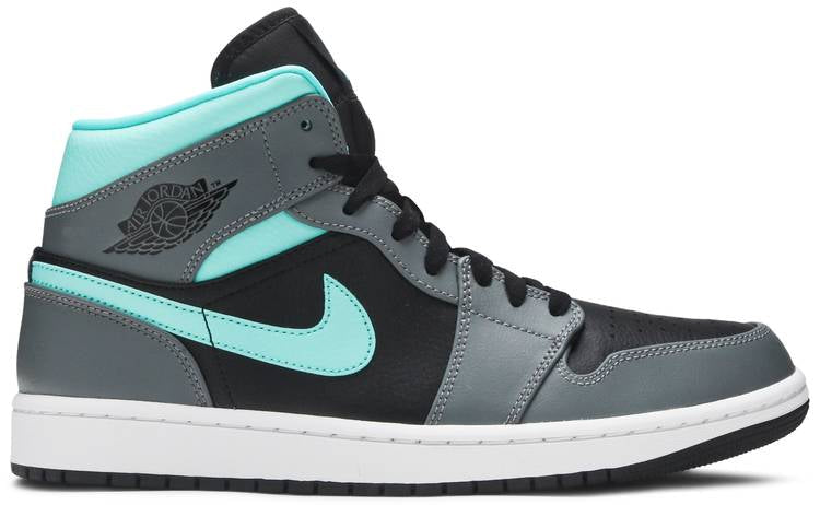 Air Jordan 1 Mid  Grey Aqua  554724-063