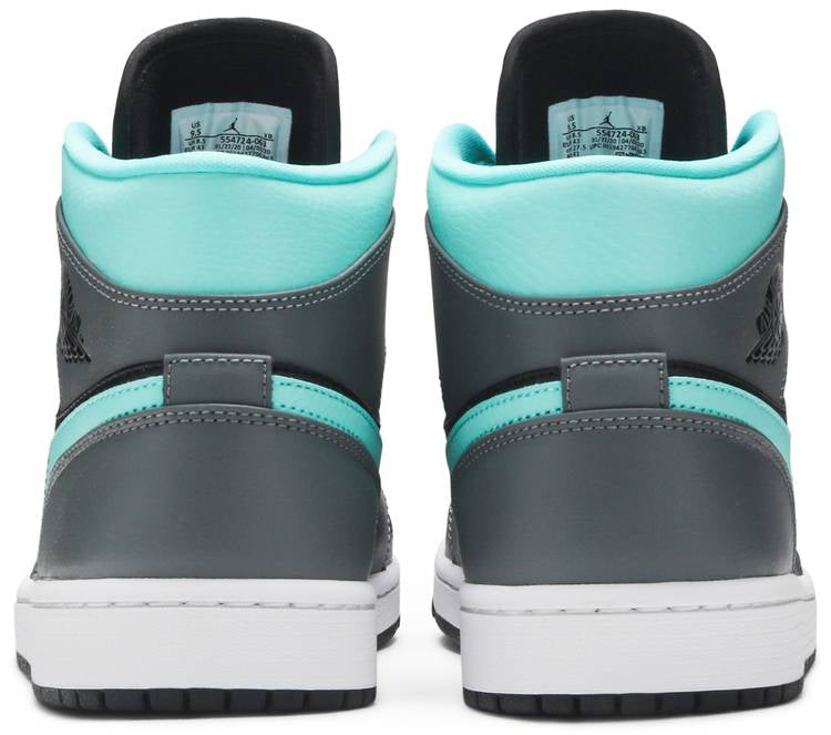 Air Jordan 1 Mid  Grey Aqua  554724-063