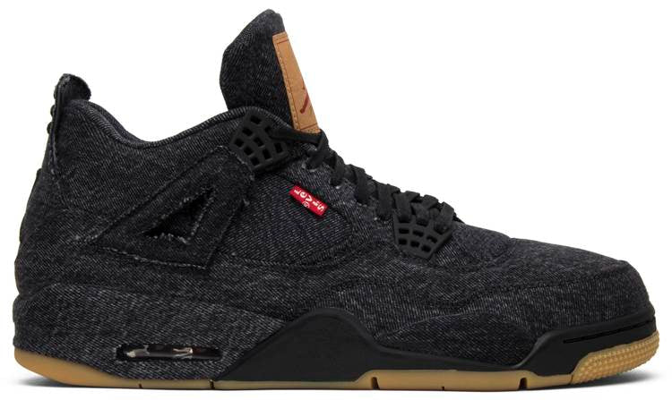 Levi s x Air Jordan 4 Retro  Black Denim  AO2571-001