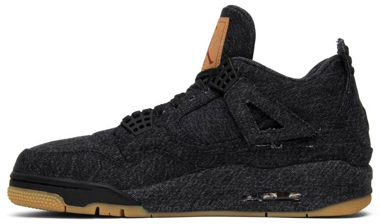 Levi s x Air Jordan 4 Retro  Black Denim  AO2571-001