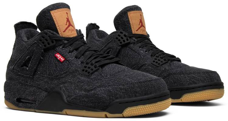 Levi s x Air Jordan 4 Retro  Black Denim  AO2571-001