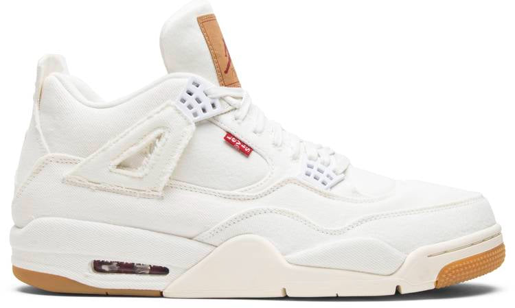 Levi s x Air Jordan 4 Retro  White Denim  AO2571-100