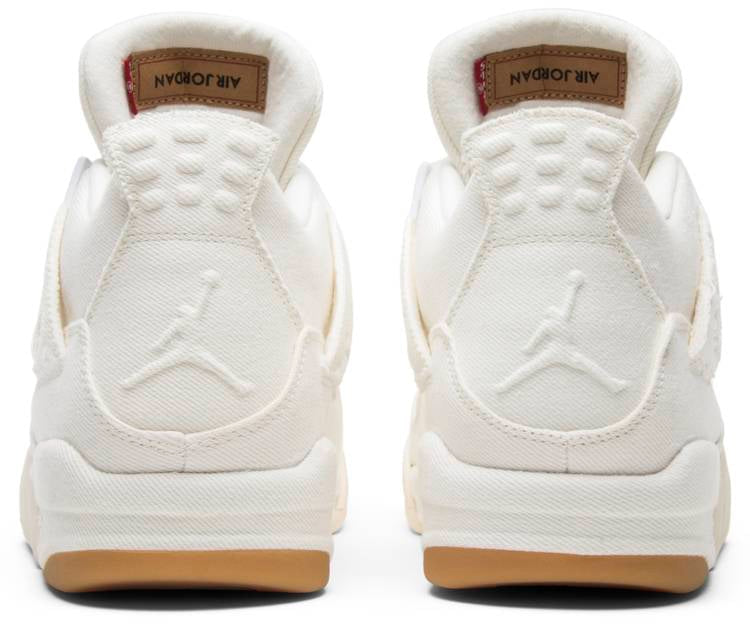 Levi s x Air Jordan 4 Retro  White Denim  AO2571-100