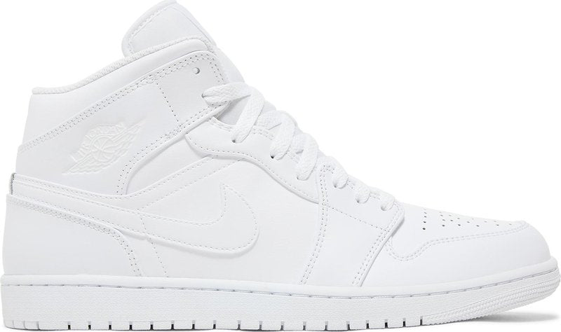 Air Jordan 1 Mid  Triple White  2022 554724-136