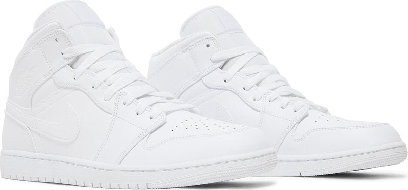 Air Jordan 1 Mid  Triple White  2022 554724-136