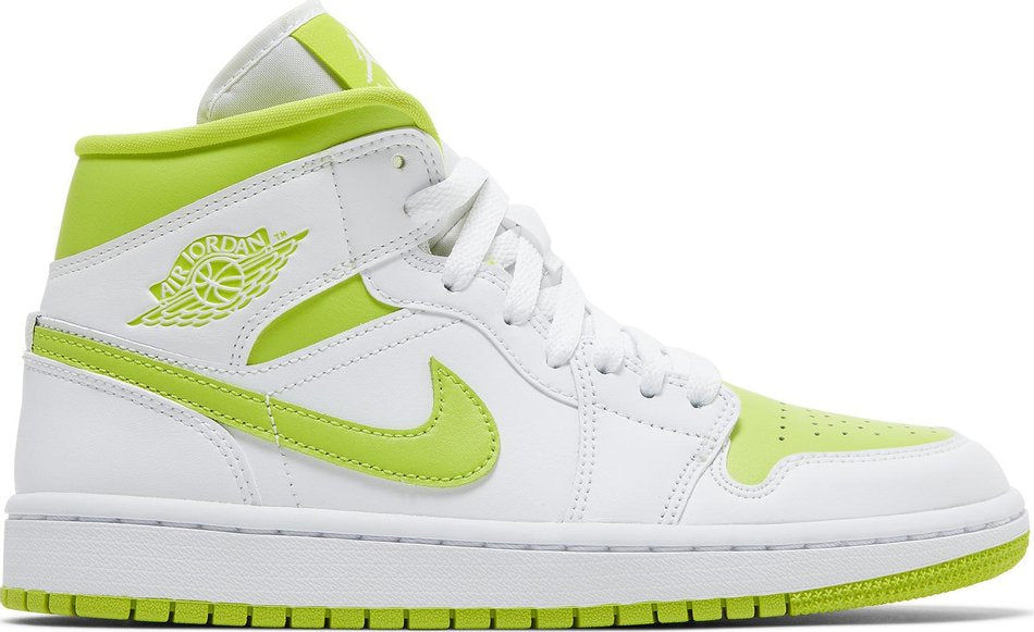 Wmns Air Jordan 1 Mid  White Lime  BQ6472-131