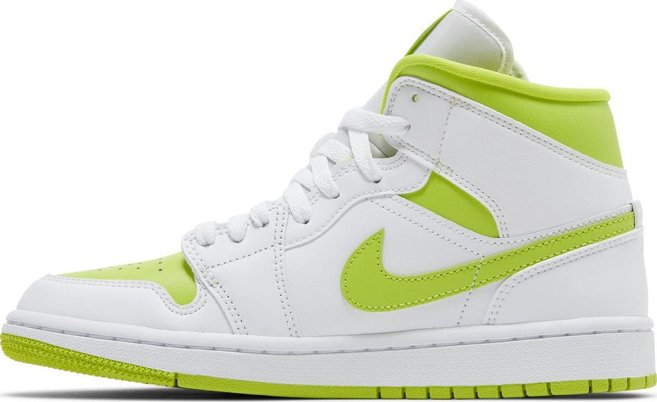 Wmns Air Jordan 1 Mid  White Lime  BQ6472-131