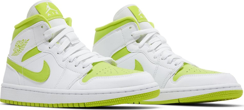 Wmns Air Jordan 1 Mid  White Lime  BQ6472-131