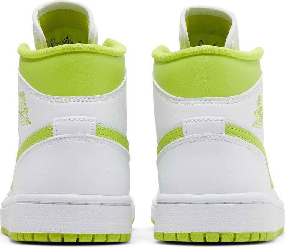 Wmns Air Jordan 1 Mid  White Lime  BQ6472-131