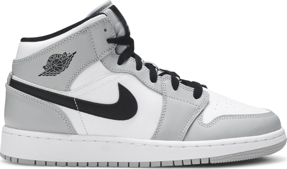 Air Jordan 1 Mid GS  Light Smoke Grey  554725-092