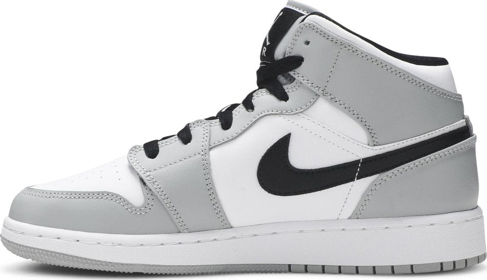 Air Jordan 1 Mid GS  Light Smoke Grey  554725-092