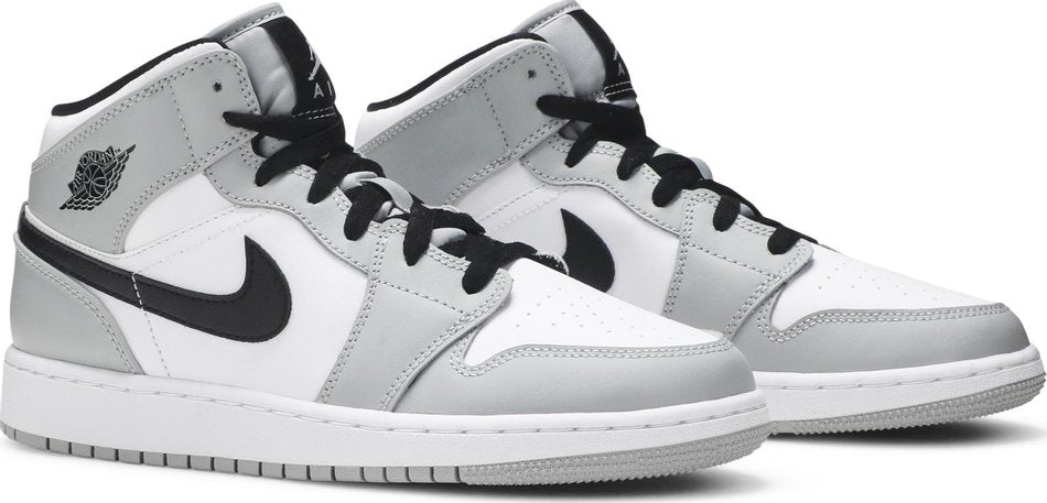 Air Jordan 1 Mid GS  Light Smoke Grey  554725-092