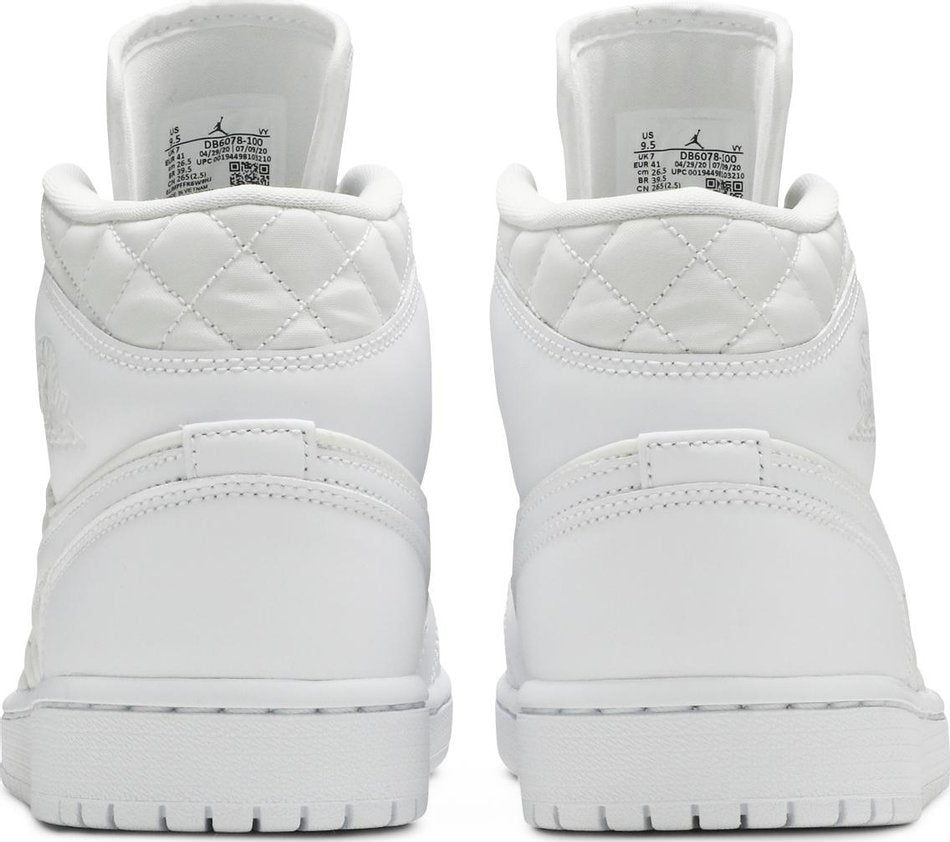 Wmns Air Jordan 1 Mid SE  White Quilted  DB6078-100