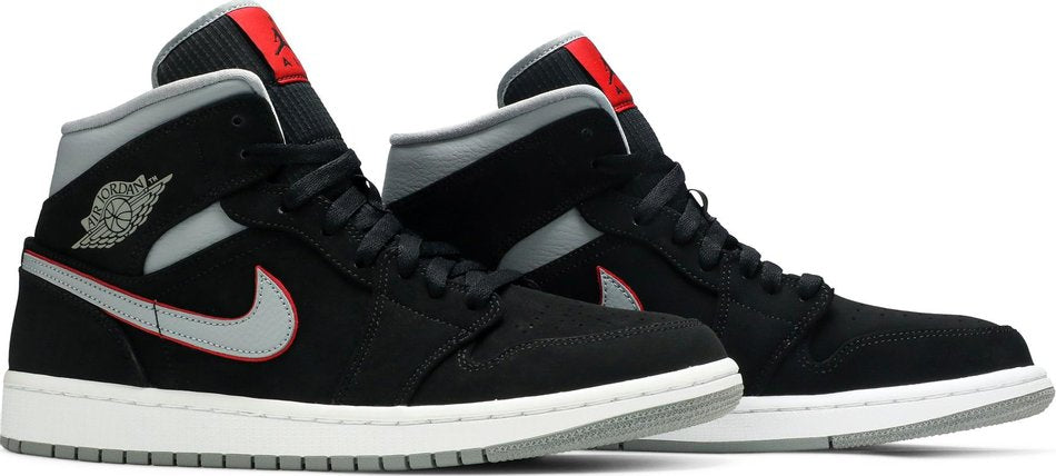 Air Jordan 1 Mid  Black Grey  554724-060