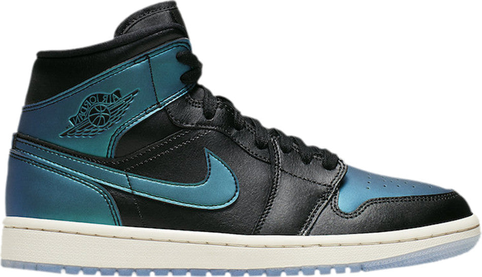 Wmns Air Jordan 1 Mid  Metallic Turquoise  BQ6472-009