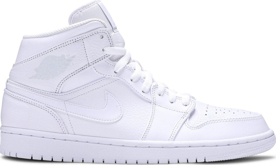 Air Jordan 1 Mid  Triple White  554724-109