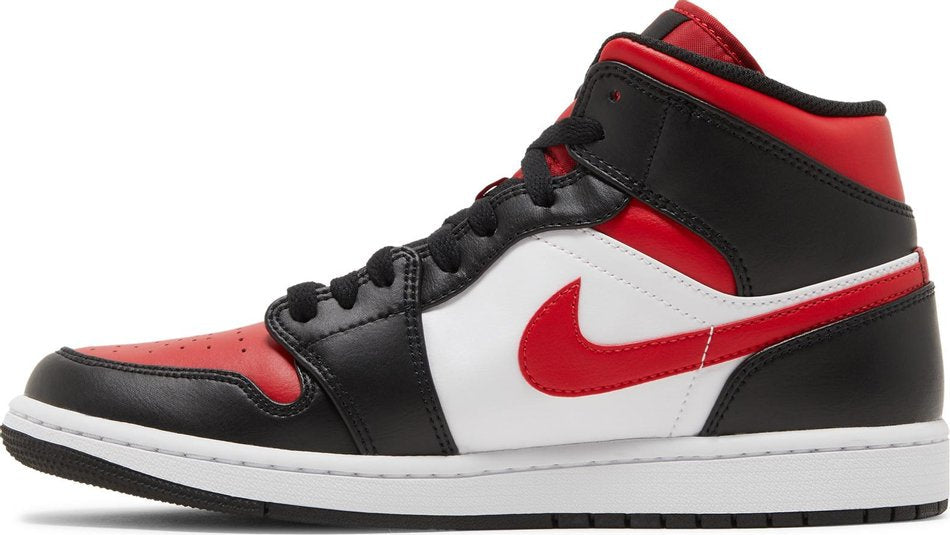 Air Jordan 1 Mid  Bred Toe  554724-079