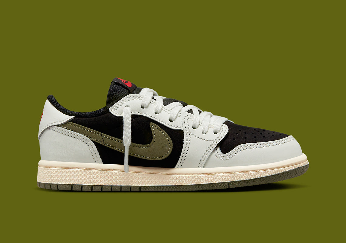 Travis Scott x Wmns Air Jordan 1 Low OG  Olive  DZ4137-106