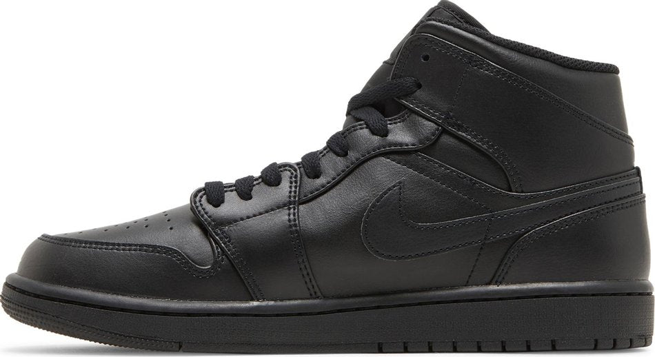 Air Jordan 1 Mid  Triple Black  2022 554724-093