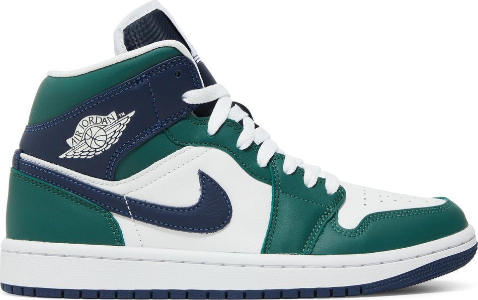 Air Jordan 1 Mid in Navy and Green DZ5326-300