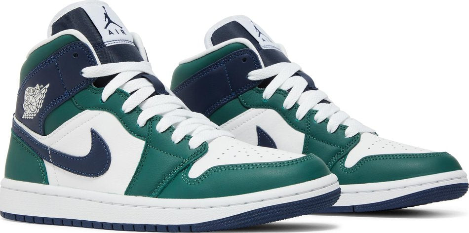 Air Jordan 1 Mid in Navy and Green DZ5326-300