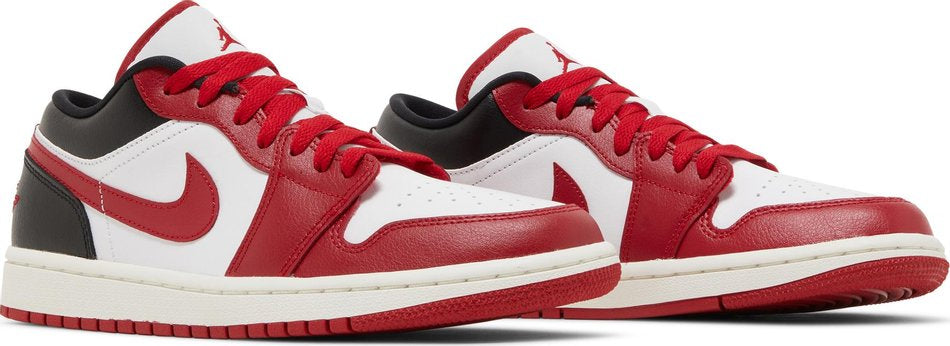 Wmns Air Jordan 1 Low  White Gym Red  DC0774-160