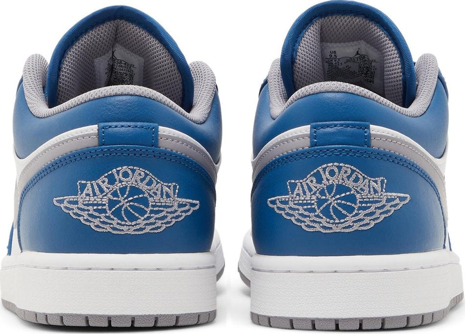 Air Jordan 1 Low  True Blue Cement  553558-412