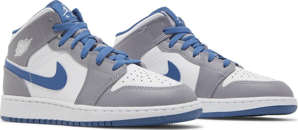 Air Jordan 1 Mid GS  Cement True Blue  DQ8423-014