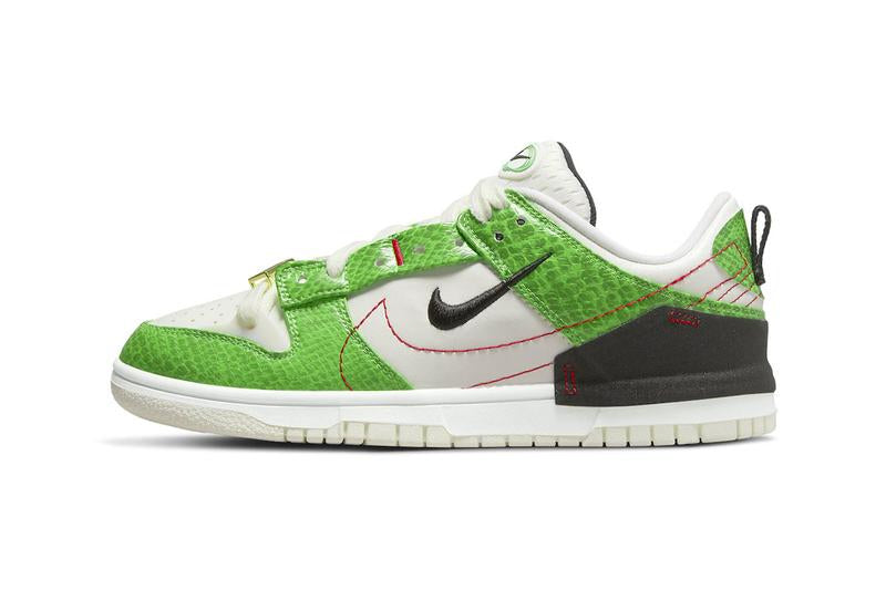 Wmns Dunk Low Disrupt 2  Green Snakeskin  DV1491-101