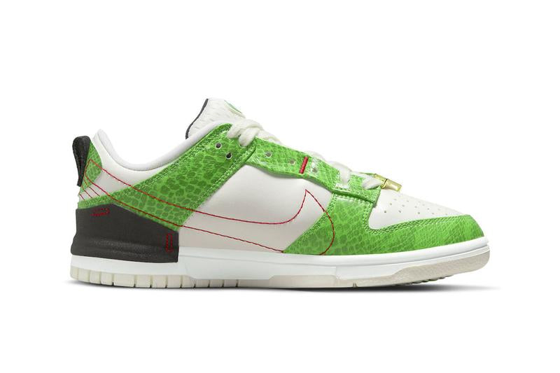 Wmns Dunk Low Disrupt 2  Green Snakeskin  DV1491-101