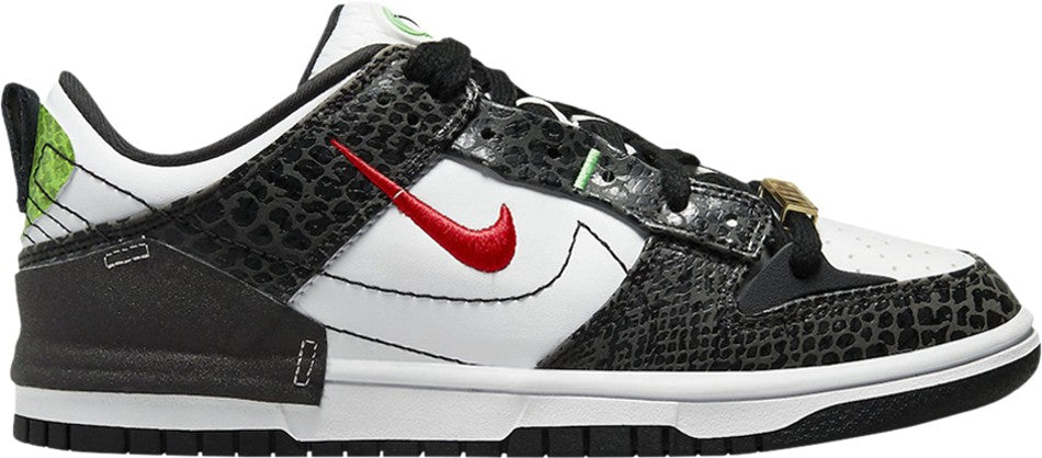 Wmns Dunk Low Disrupt 2  Just Do It   Black Snakeskin  DV1490-161