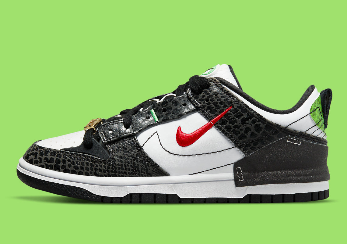 Wmns Dunk Low Disrupt 2  Just Do It   Black Snakeskin  DV1490-161