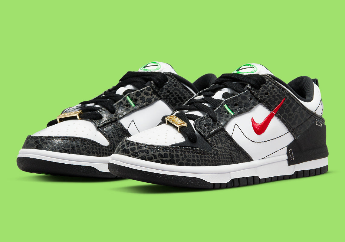 Wmns Dunk Low Disrupt 2  Just Do It   Black Snakeskin  DV1490-161