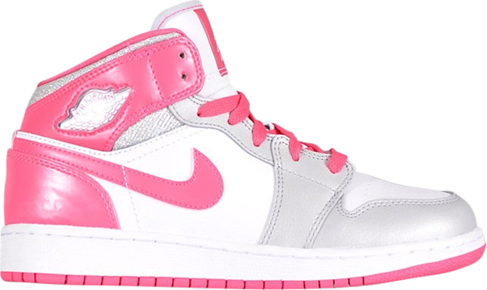 Air Jordan 1 Mid GS  Platinum Pink  555112-109