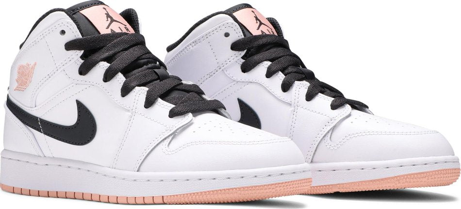 Air Jordan 1 Mid GS  White Arctic Orange  554725-180