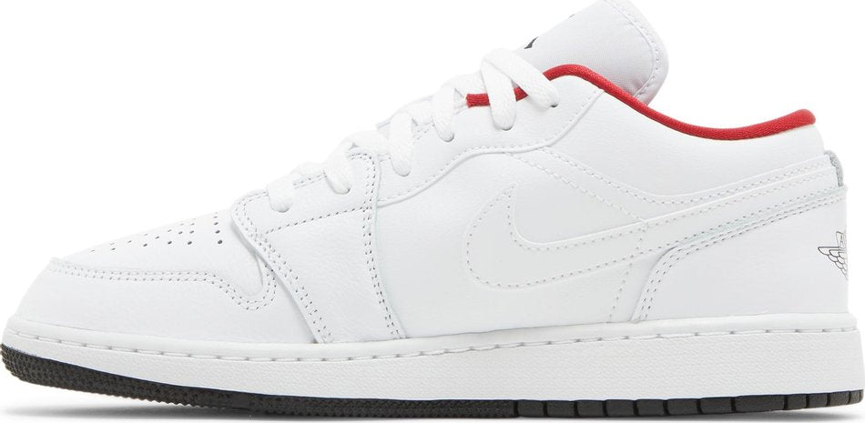 Air Jordan 1 Low GS White Red 553560-164