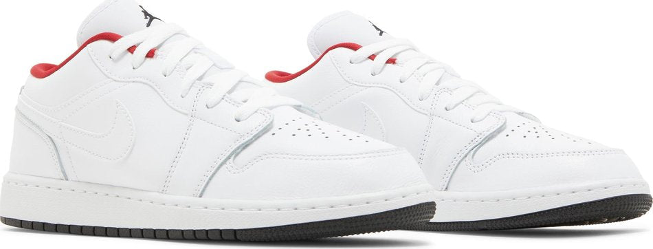 Air Jordan 1 Low GS White Red 553560-164